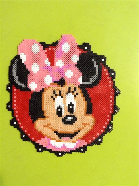 Minnie Mouse Hama Beads By Yeam Yen Hama Beads Perler Bead Art Mickey Mouse And Friends