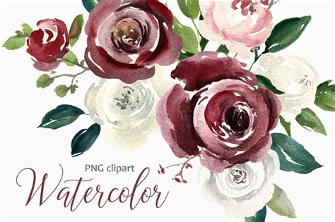 1k Watercolor Flower Clipart And Floral Designs Texty Cafe