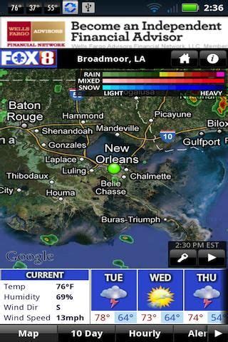 Tuesday will be cloudy with lows in the middle 50s. WVUE FOX 8 in New Orleans is proud to announce a full ...