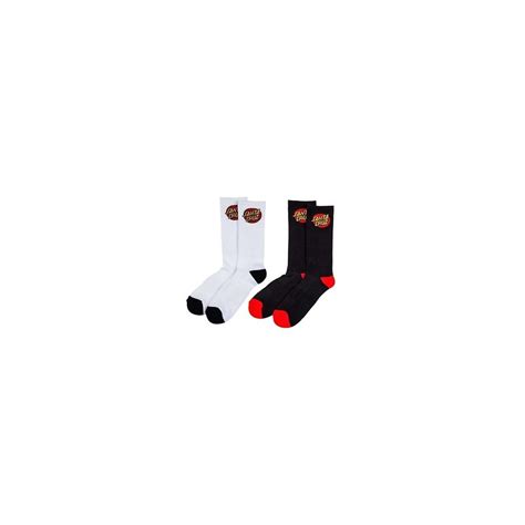 Calcetines Santa Cruz Socks Classic Dot 2pack Bkwh Comprar Online