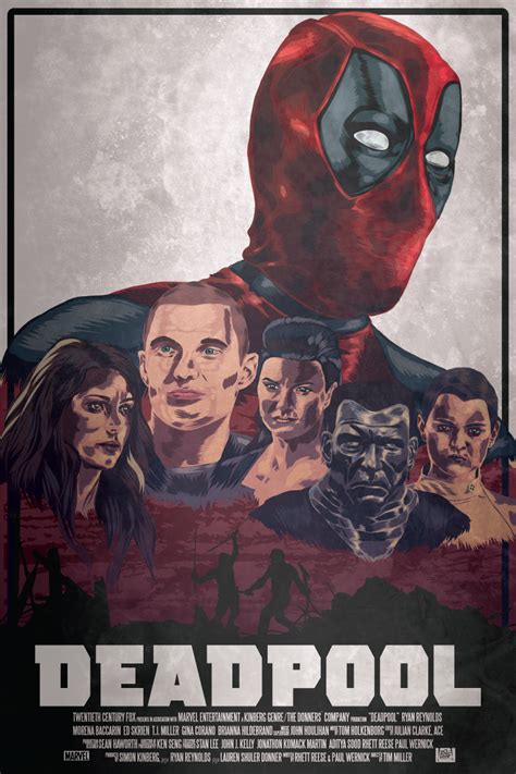 Deadpool Vector Movie Poster By Adam Demarti Deadpool Fan Art