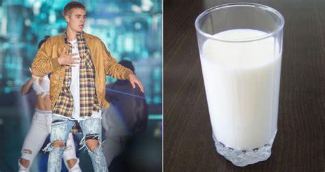 someone is selling justin bieber s used milk glass on ebay for 81 000 first we feast