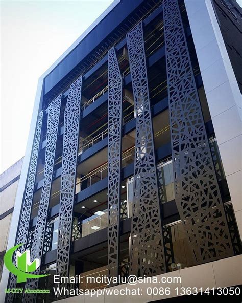 3d Aluminum Perforated Cladding Panel For Curtain Wall Facade Cladding
