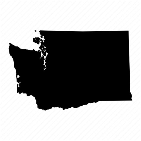 Map State Usa Washington Icon Download On Iconfinder