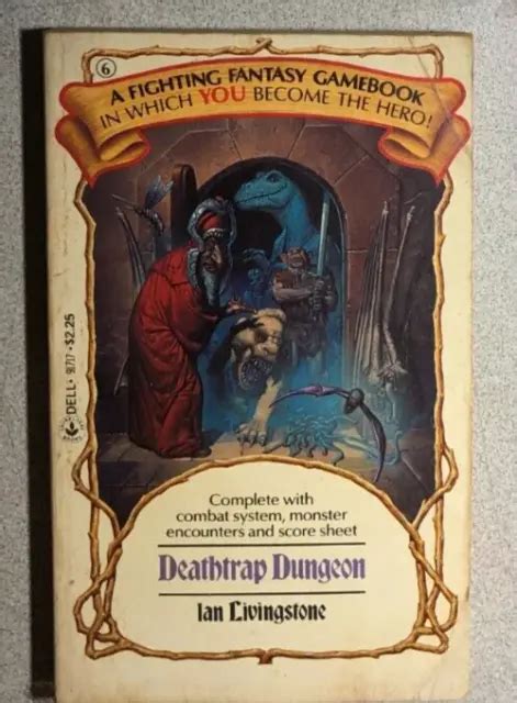 Deathrap Dungeon By Ian Livingstone 1984 Dell Fighting Fantasy
