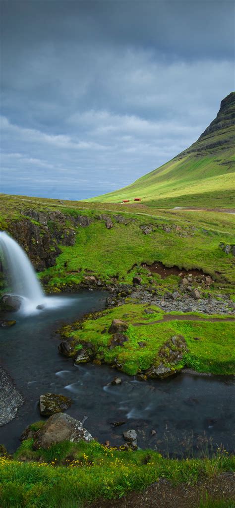 1242x2688 Iceland Mountains Waterfalls Kirkjufell 5k Iphone Xs Max Hd
