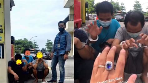 Viral Aksi Joget Tiga Tahanan Jongkok Dan Tangan Diborgol Tuai