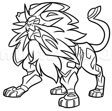 Coloriage Pokemon Solgaleo Coloring Pages