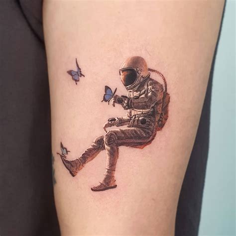 Share 84 Astronaut Tattoo Ideas Latest Vn