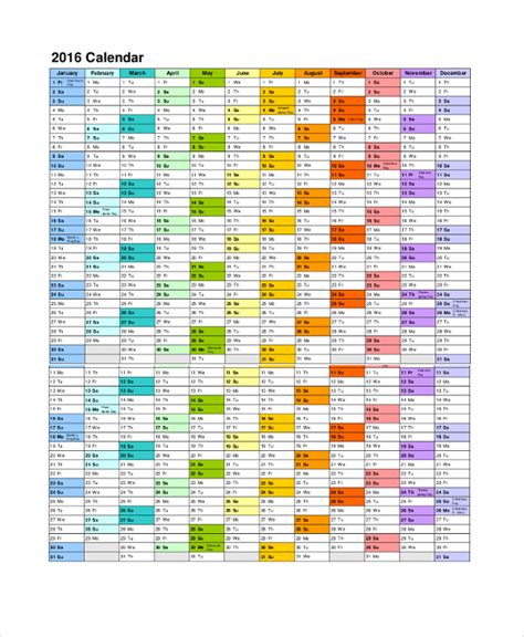 Free 7 Printable Calendar Templates In Pdf Ms Word