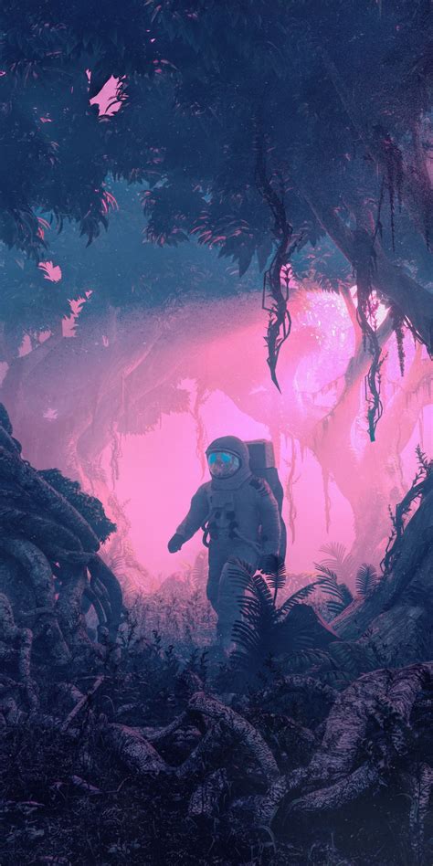 Here are the forest desktop backgrounds for page 3. Astronaut, forest, fantasy, explorer, artwork, 1080x2160 wallpaper | Papel de parede de ...
