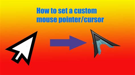 How To Set A Custom Mouse Cursor Windows 10 Youtube
