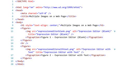 Html Code For More Than 1 Image On A Web Page With Figcaption