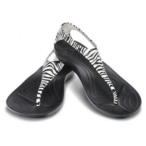 Crocs Crocs Sexi Wild Flip Black White U2 15539 066 Womens Sandal Crocs From Pure Brands Uk Uk