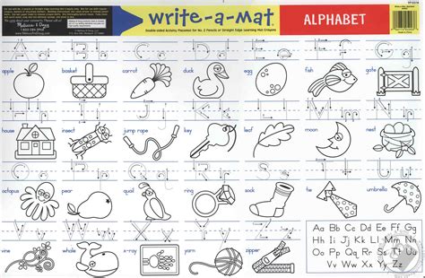 English as a second language (esl) grade/level: . Write-A-Mat Alphabet (ABC Learning Mat) The Straight Edge ...