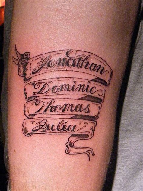 Name Tattoos For Men Scroll Tattoos Tattoo And Tatting