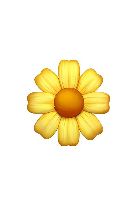 The 🌼 Blossom Emoji Depicts A Yellow Flower With Five Petals And A