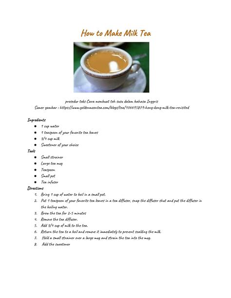 Teks Prosedur Bahasa Inggris Cara Membuat Kopi – Beinyu.com