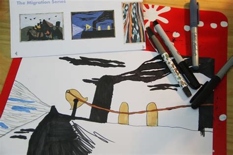 Lesson Plans Jacob Lawrences Painted Stories Lesson Plan Coloring Pages