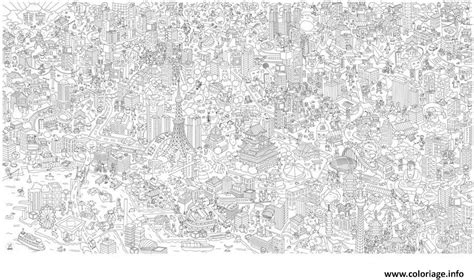 Coloriage tokyo giant poster xxl - JeColorie.com