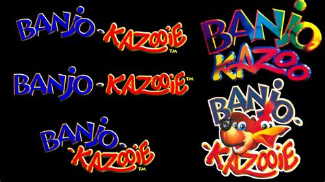 The Many Work In Progress Logos Of Banjo Kazooie The Bottom Right Hand