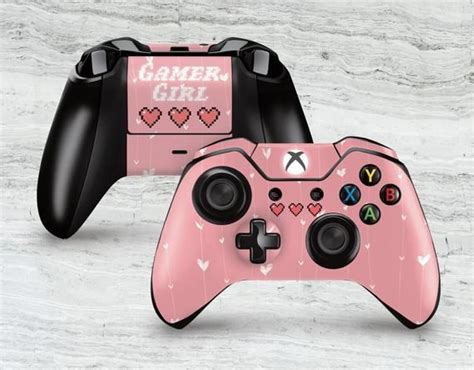8 Bit Gamer Girl Skin For The Xbox Controller Etsy Xbox Controller