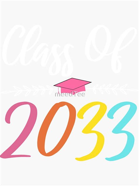 Class Of 2033 Sticker For Sale By Meedtee Redbubble