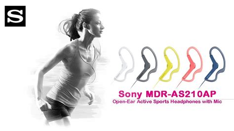 Sony Mdr As210ap Open Ear Active Sports Headphones With Mic Youtube
