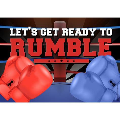 Boxing Lets Get Ready To Rumble Poster A3 Party Packs