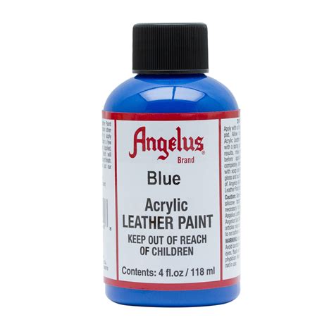 Angelus Acrylic Leather Paint 4 Oz Blue