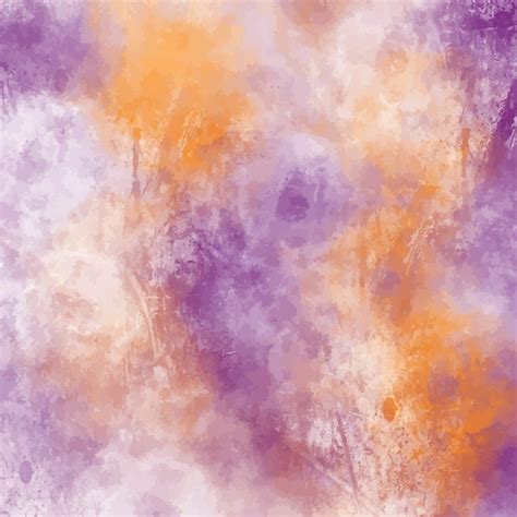 Free Vector Purple And Orange Watercolor Background Design