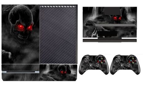 Dark Skull 205 Vinyl Skin Sticker For Xbox One And Kinect And 2 Controller