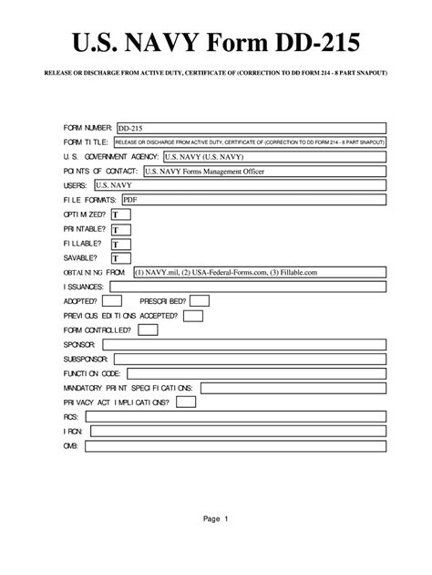 Dd Form 215 Download Pdf Fill Online Printable Fillable Blank