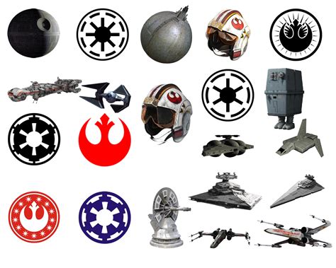These can be used in website landing page, mobile app, graphic design projects, brochures, posters etc. Star Wars Icon Pack : cutouts