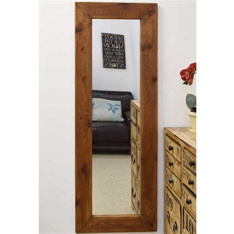 Full Length Country House Mirror Decorative Wood Mirrors