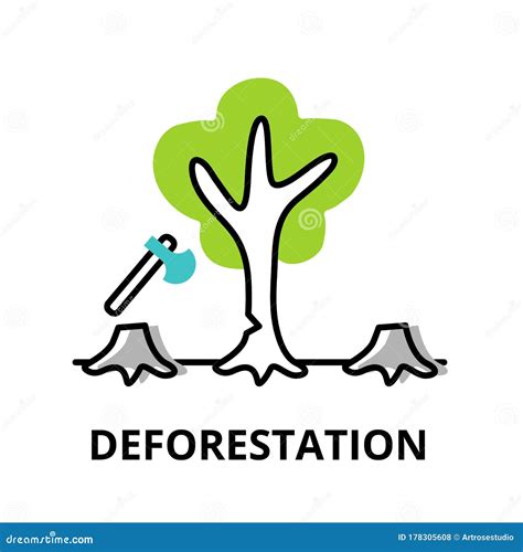 Infographic Concept Of Deforestation Vector Illustration CartoonDealer Com
