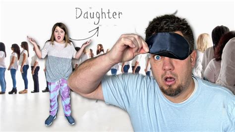 dad tries to find his daughter blindfolded youtube
