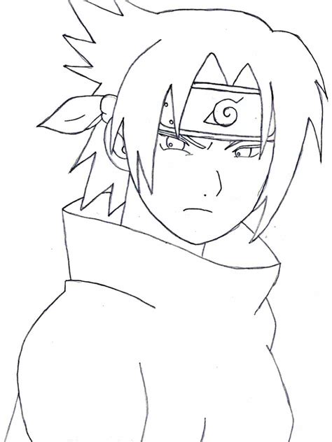 Naruto Bilder Zum Ausmalen Naruto Sasuke 05 Gratis Malvorlage In Images
