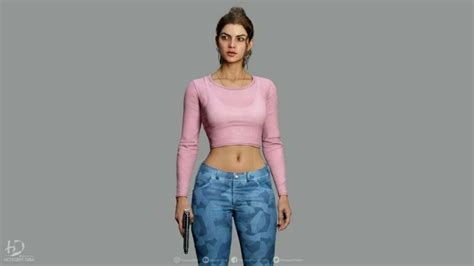 Gta 6 Female Character Lucia S 3d Model Showed Her First Look