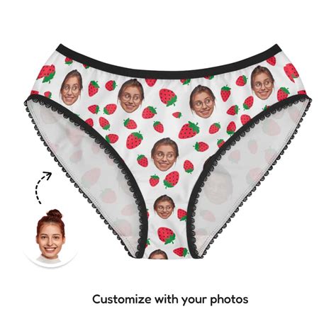 Custom Strawberry Panties With Your Face Face Undies