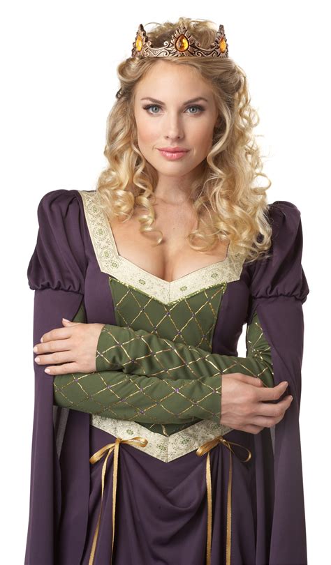 Womens Medieval Times Lady In Waiting Noble Halloween Costume Cosplay