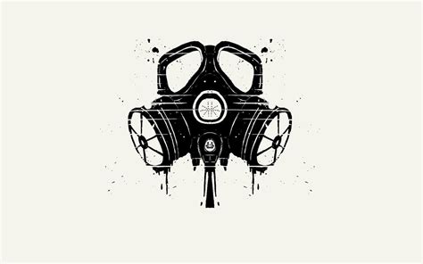 drawing illustration monochrome gas masks minimalism apocalyptic vehicle mask cartoon