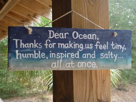 Rustic Beach Sign Dear Ocean Hand Painted On Etsy