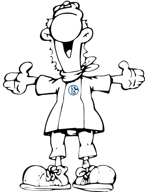 Im stadion kennt ihn jeder: Ausmalbilder - Knappenkids