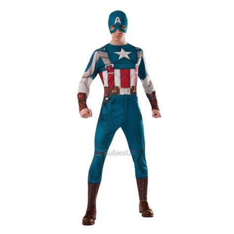 Captain America Adult Fancy Dress Costume