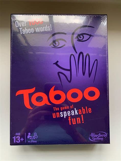 Bnib Taboo The Game Of Unspeakable Fun Hobbies And Toys Toys And Games On Carousell