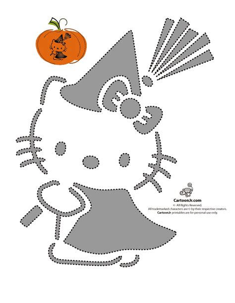Hello Kitty Pumpkin Carving Templates