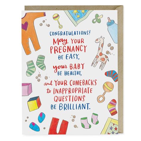 Shop our favorite funny pregnancy 24 funny maternity shirts that give 'belly laugh' a whole new meaning. Maternity wishes card message