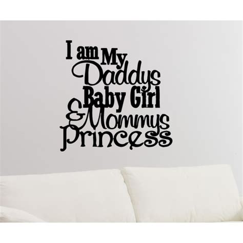 daddy s little princess quote wall art sticker decal overstock 11610944