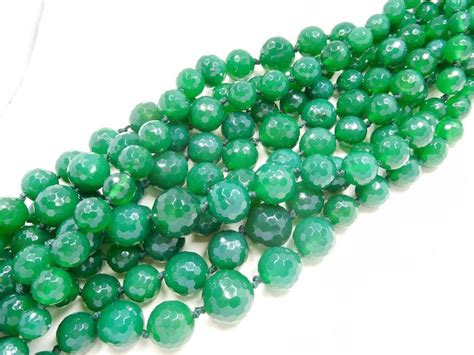 On Sale Loose Gemstone Beads Natural Green Onyx Gemstone 6 16 Mm